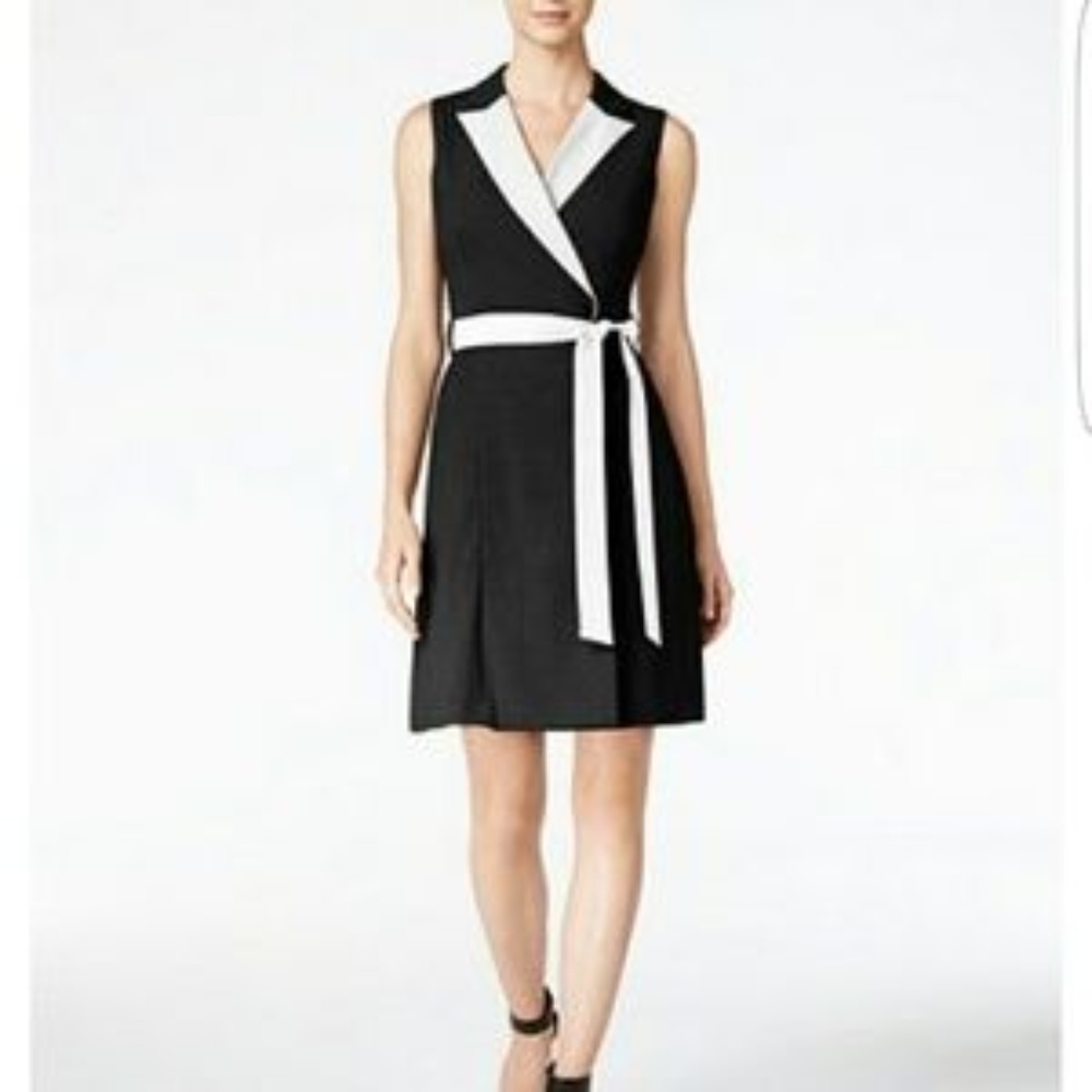 Tuxedo Midi Dress{CalvinKlein} Sz 6